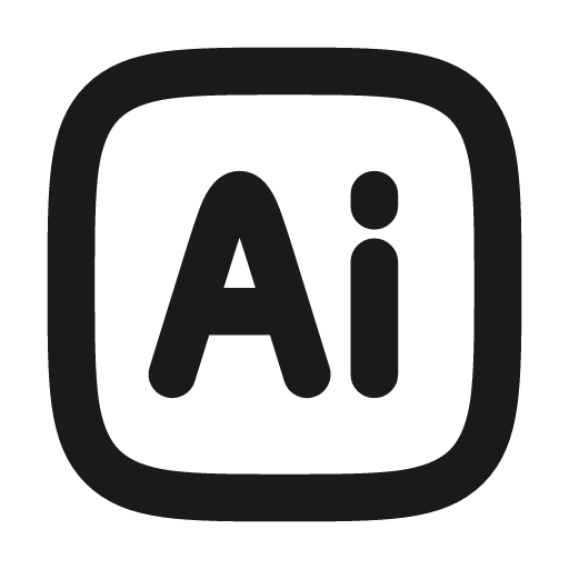 Brand adobe illustrator icon, line style, from Tabler Icons
