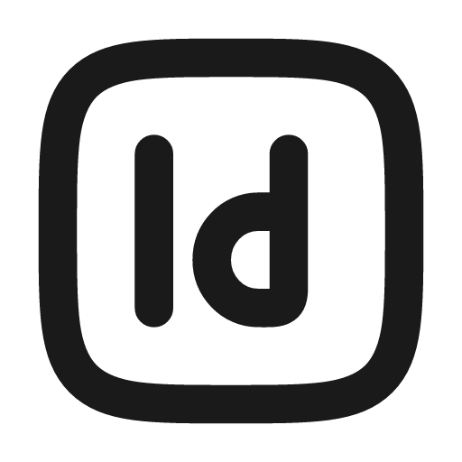 Brand adobe indesign icon, line style, from Tabler Icons