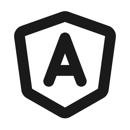 Brand angular icon, line style, from Tabler Icons