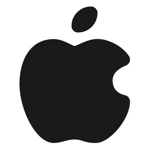 Brand apple filled icon, filled style, from Tabler Icons