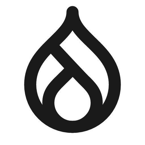 Brand drupal icon, line style, from Tabler Icons