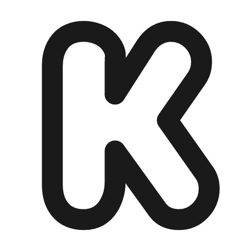 Brand kickstarter icon, line style, from Tabler Icons
