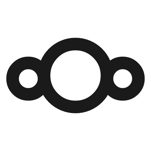 Brand nextcloud icon, line style, from Tabler Icons