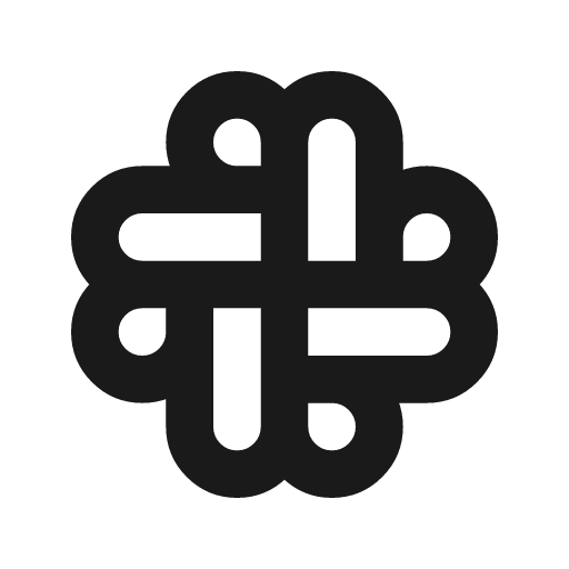 Brand slack icon, line style, from Tabler Icons