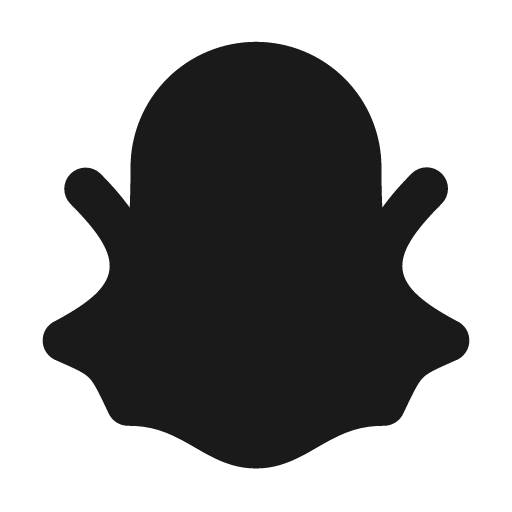 Brand snapchat filled icon, filled style, from Tabler Icons