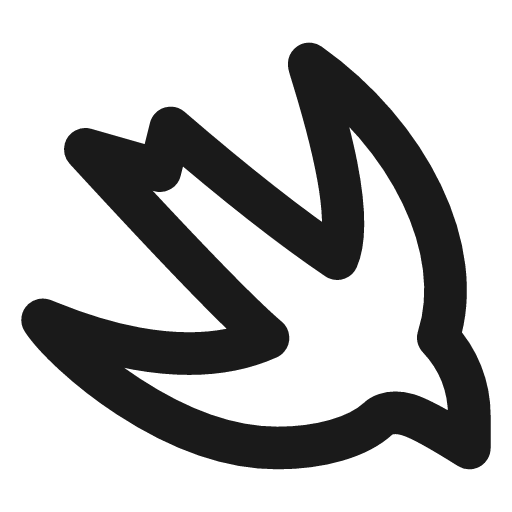 Brand swift icon, line style, from Tabler Icons