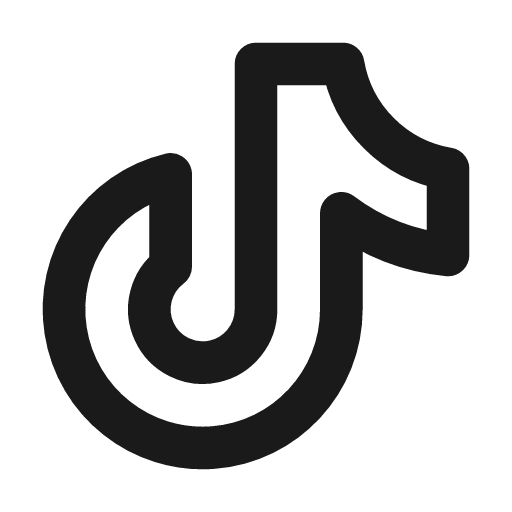 Brand tiktok icon, line style, from Tabler Icons