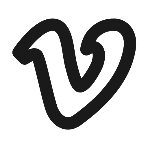 Brand vimeo icon, line style, from Tabler Icons