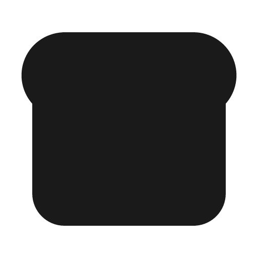 Bread filled icon, filled style, from Tabler Icons