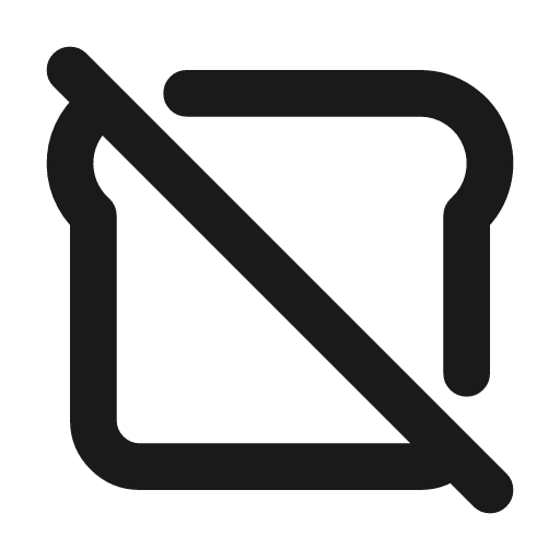 Bread off icon, line style, from Tabler Icons