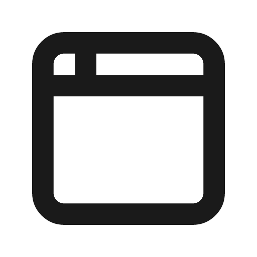 Browser icon, line style, from Tabler Icons