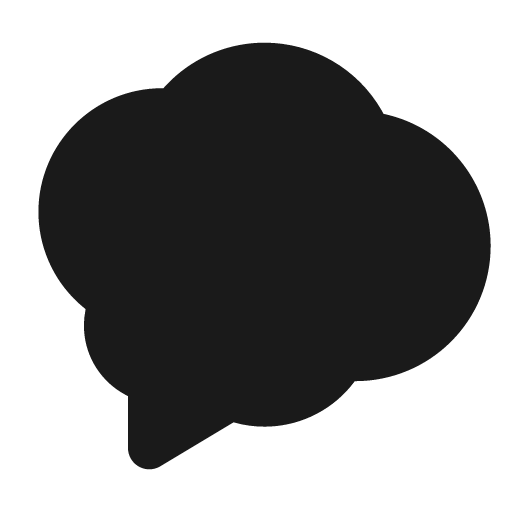 Bubble filled icon, filled style, from Tabler Icons