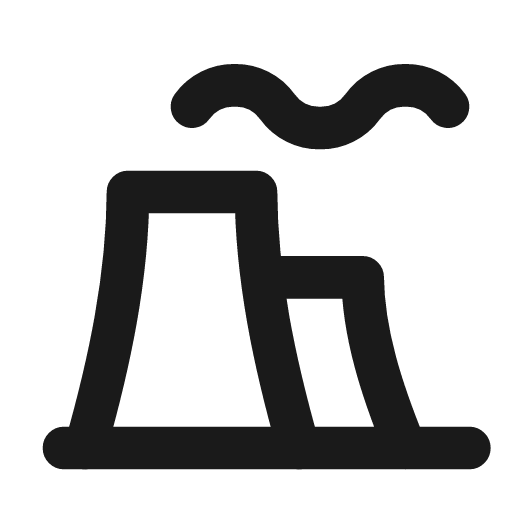Building factory icon, line style, from Tabler Icons