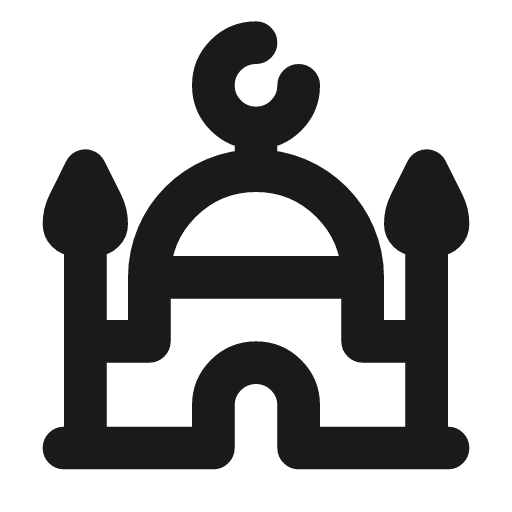 Building mosque icon, line style, from Tabler Icons
