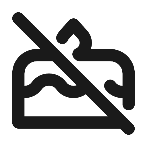Cake off icon, line style, from Tabler Icons