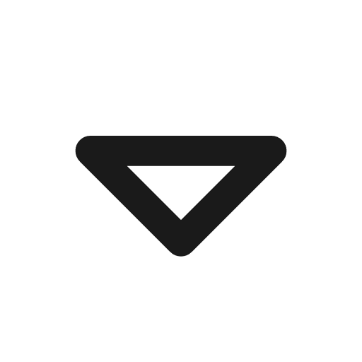 Caret down icon, line style, from Tabler Icons