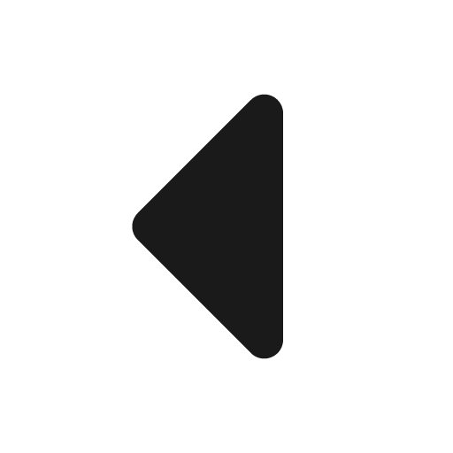 Caret left filled icon, filled style, from Tabler Icons