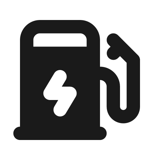 Charging pile filled icon, filled style, from Tabler Icons