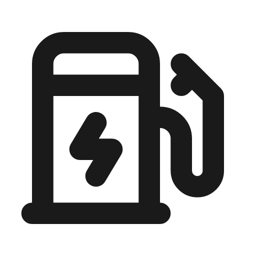 Charging pile icon, line style, from Tabler Icons
