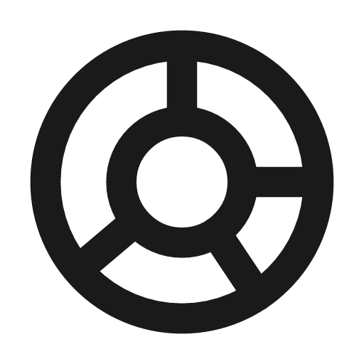 Chart donut 4 icon, line style, from Tabler Icons