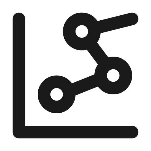 Chart dots 2 icon, line style, from Tabler Icons