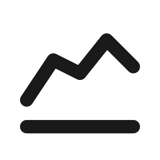 Chart line icon, outline style, from Tabler Icons