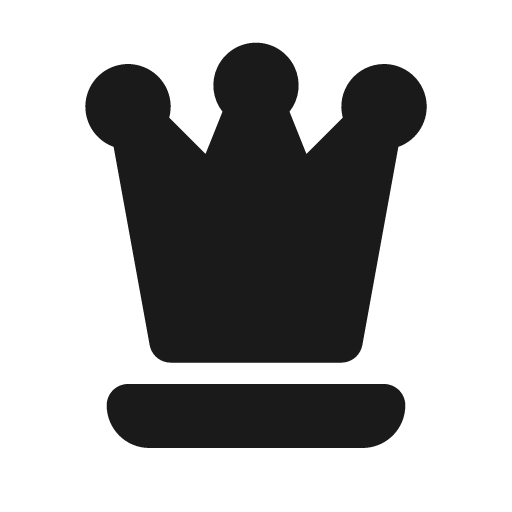 Chess queen filled icon, filled style, from Tabler Icons