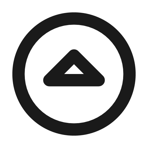 Circle caret up icon, line style, from Tabler Icons