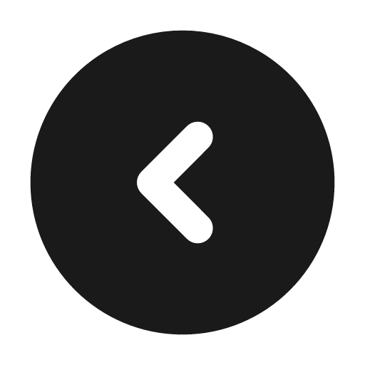 Circle chevron left filled icon, filled style, from Tabler Icons