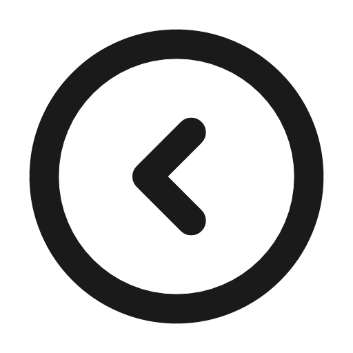 Circle chevron left icon, line style, from Tabler Icons