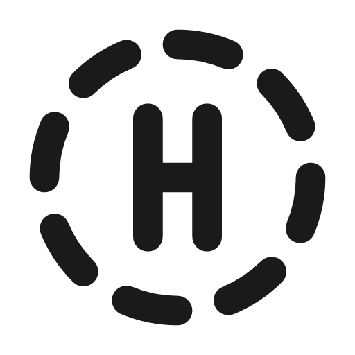 Circle dashed letter h icon, line style, from Tabler Icons