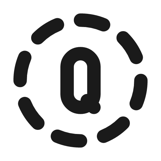 Circle dashed letter q icon, line style, from Tabler Icons