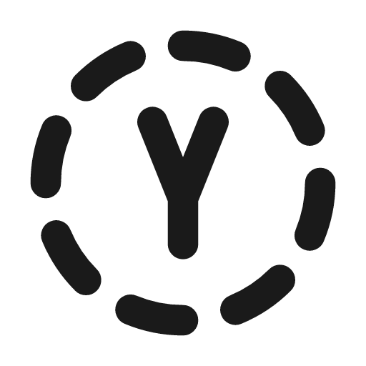 Circle dashed letter y icon, line style, from Tabler Icons
