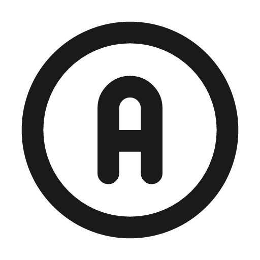 Circle letter a icon, line style, from Tabler Icons