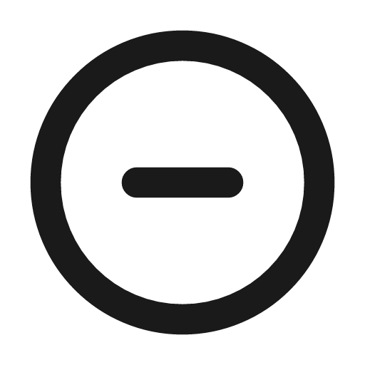 Circle minus icon, line style, from Tabler Icons
