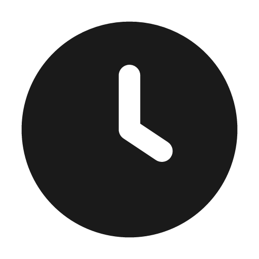 Clock hour 4 filled icon, filled style, from Tabler Icons