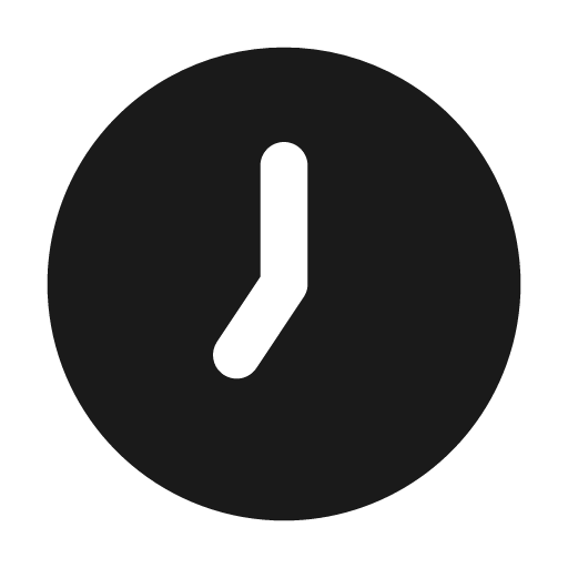 Clock hour 7 filled icon, filled style, from Tabler Icons