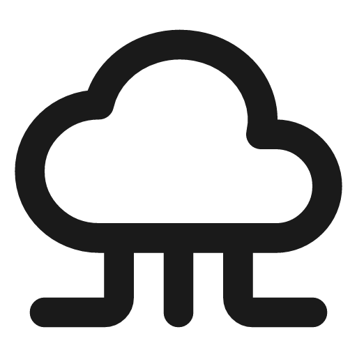 Cloud computing icon, line style, from Tabler Icons