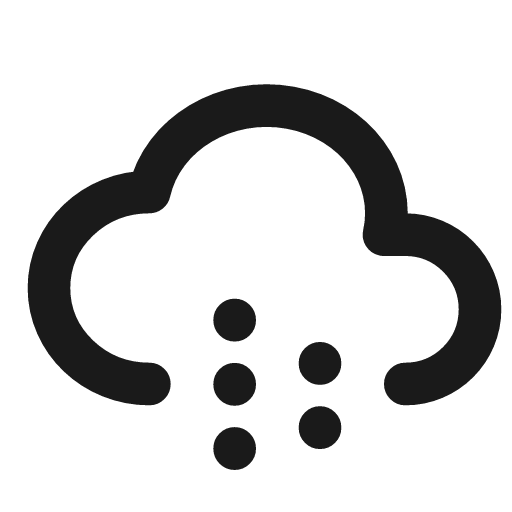 Cloud snow icon, line style, from Tabler Icons
