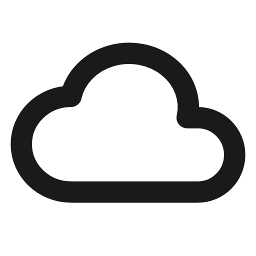 Cloud icon, line style, from Tabler Icons