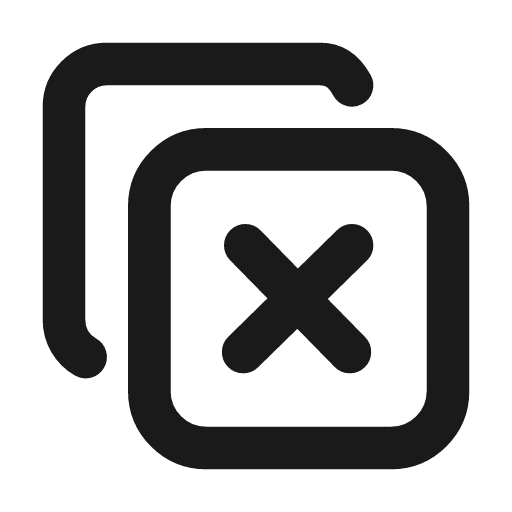 Copy x icon, line style, from Tabler Icons