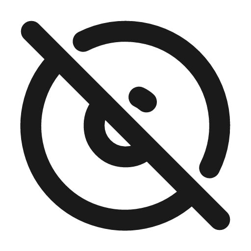 Copyright off icon, line style, from Tabler Icons