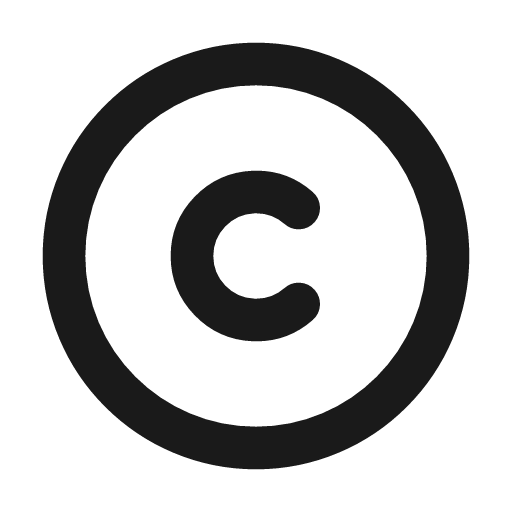 Copyright icon, line style, from Tabler Icons