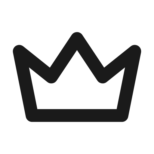 Crown icon, line style, from Tabler Icons