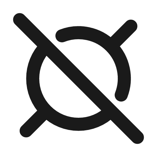 Currency off icon, line style, from Tabler Icons