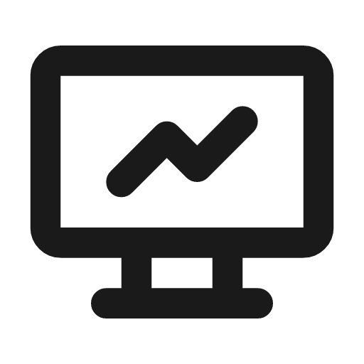 Device analytics icon, line style, from Tabler Icons