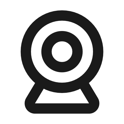 Device computer camera icon, line style, from Tabler Icons
