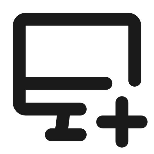 Device imac plus icon, line style, from Tabler Icons