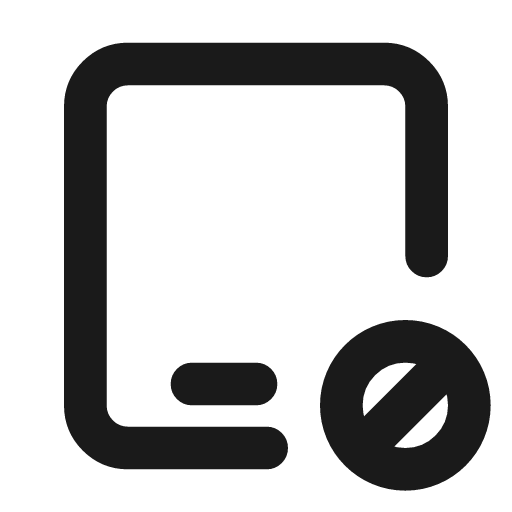 Device ipad cancel icon, line style, from Tabler Icons