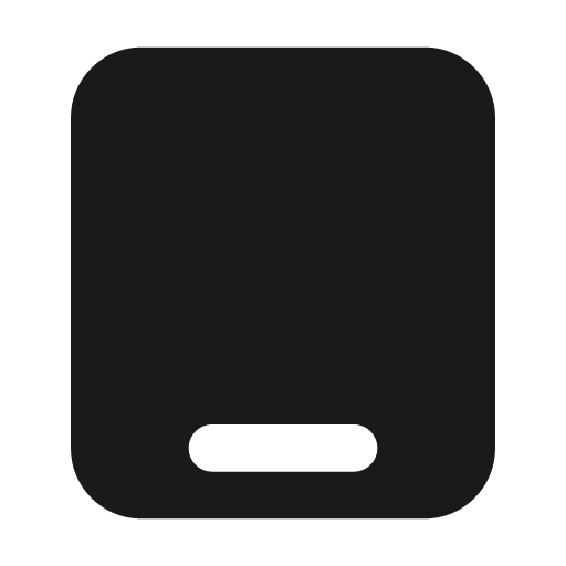Device ipad filled icon, filled style, from Tabler Icons